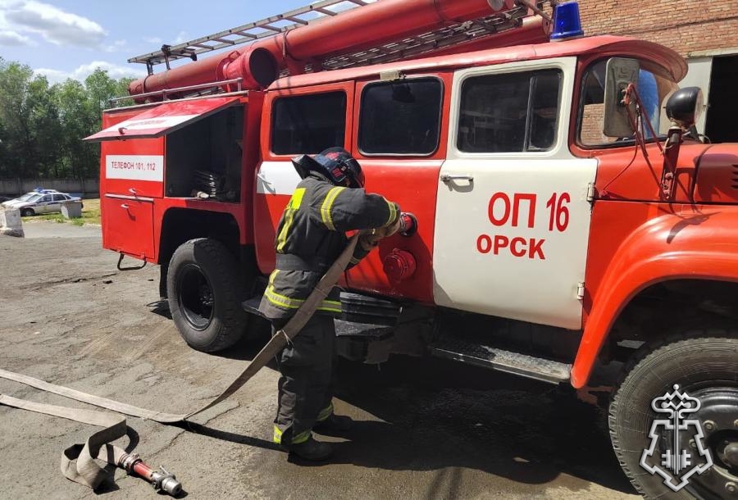В Орском филиале вневедомственной охраны Росгвардии прошли межведомственные пожарно-тактические занятия