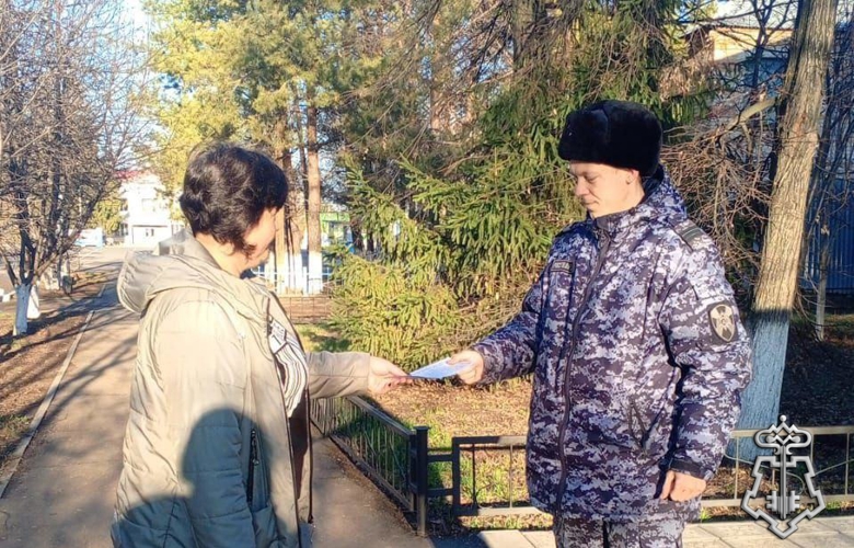 Росгвардейцы провели акцию «Безопасный Новый год»